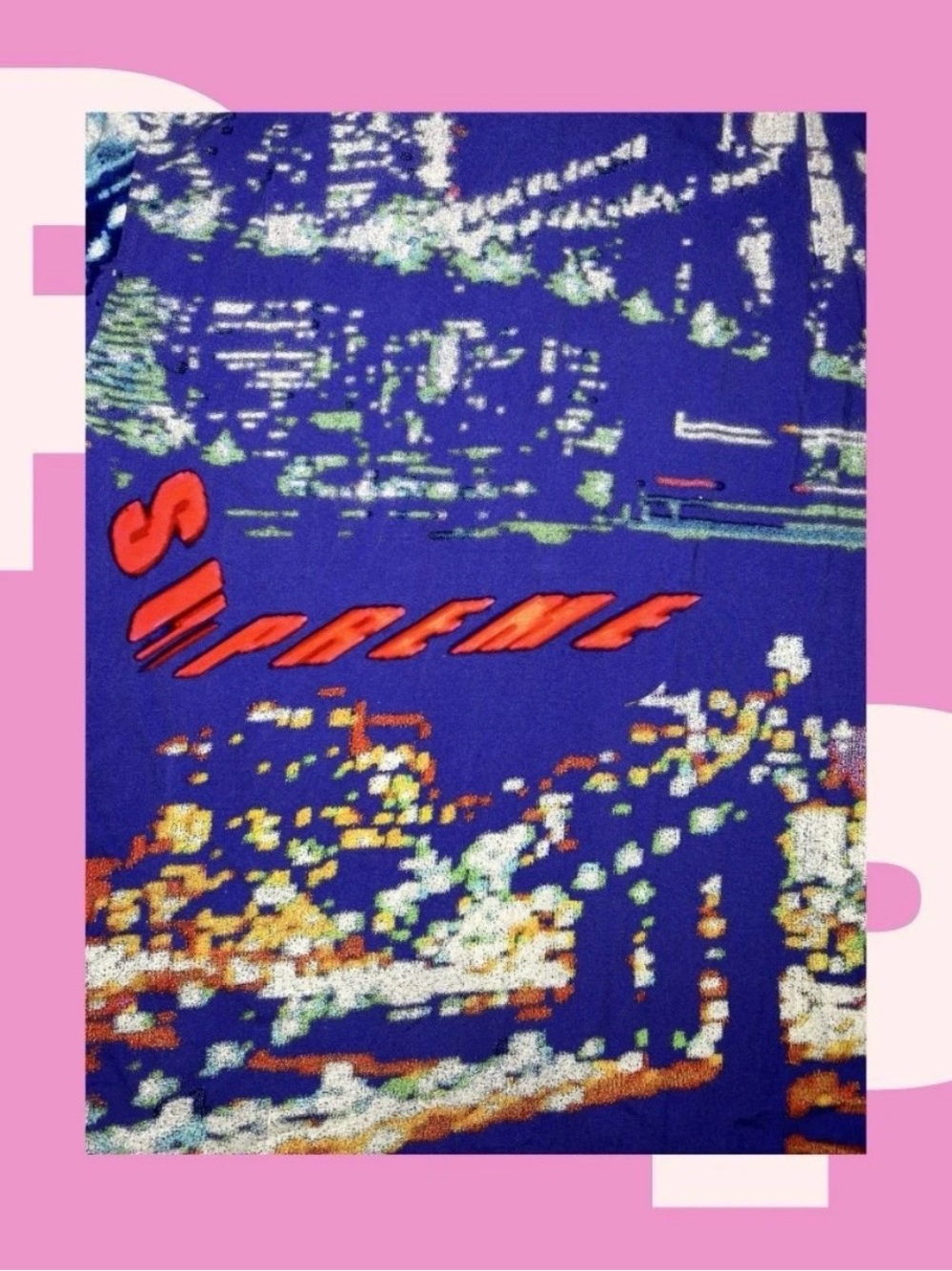 Supreme City Lights Rayon S/S Shirt (Large) - Picture 4 of 4